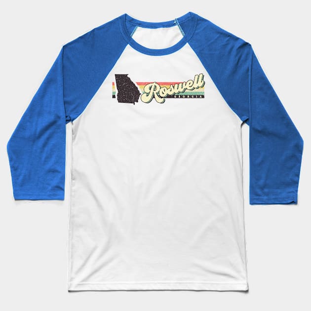 Roswell Georgia city Baseball T-Shirt by SerenityByAlex